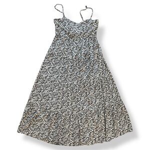 Blush Black and White Floral Dress